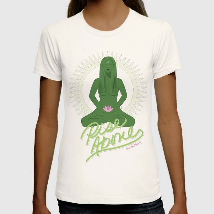 Rise Above the Bullsh*t | Green Goddess edition - Graphic Tee - Image 2
