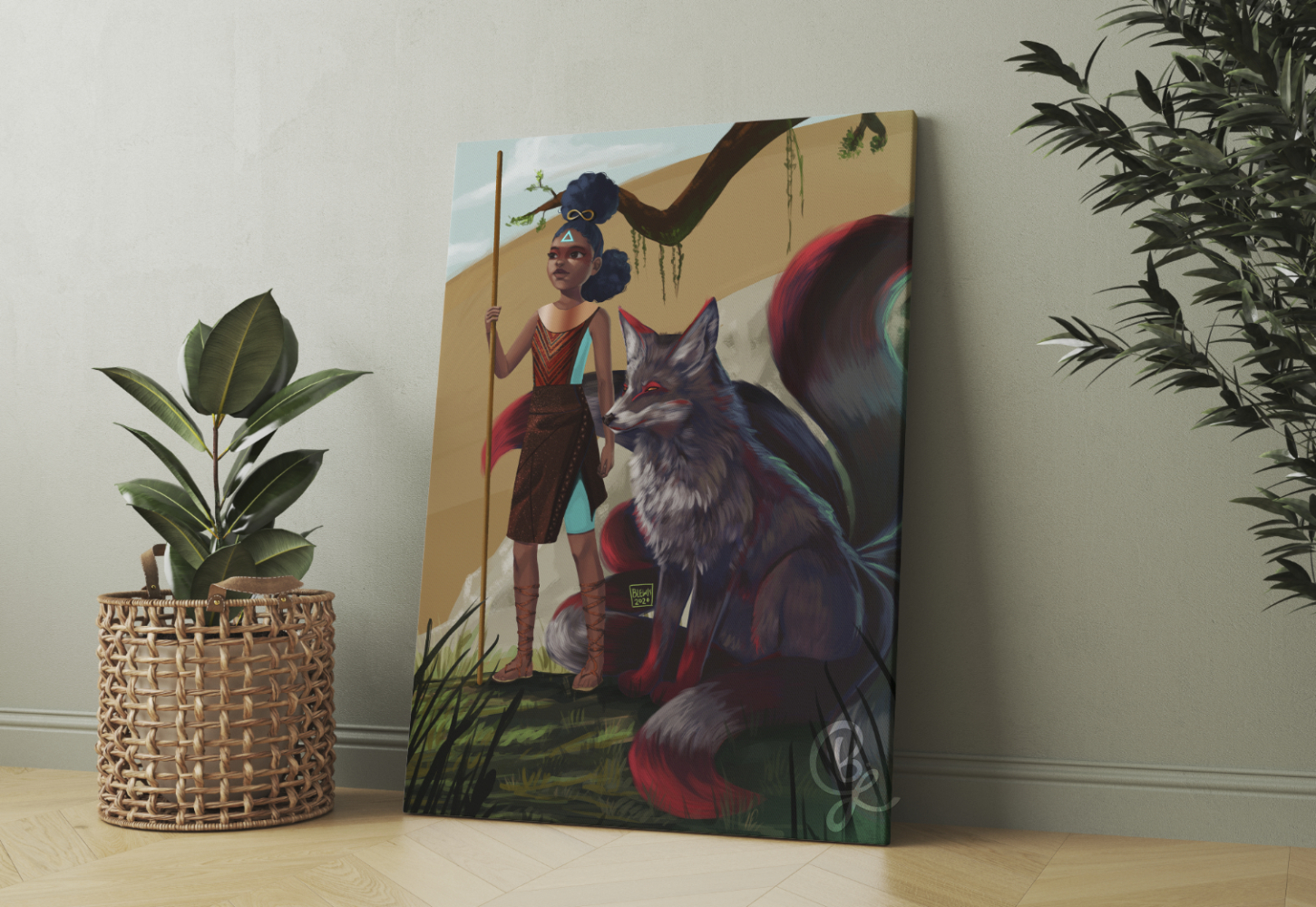 Strength Canvas Print in Room