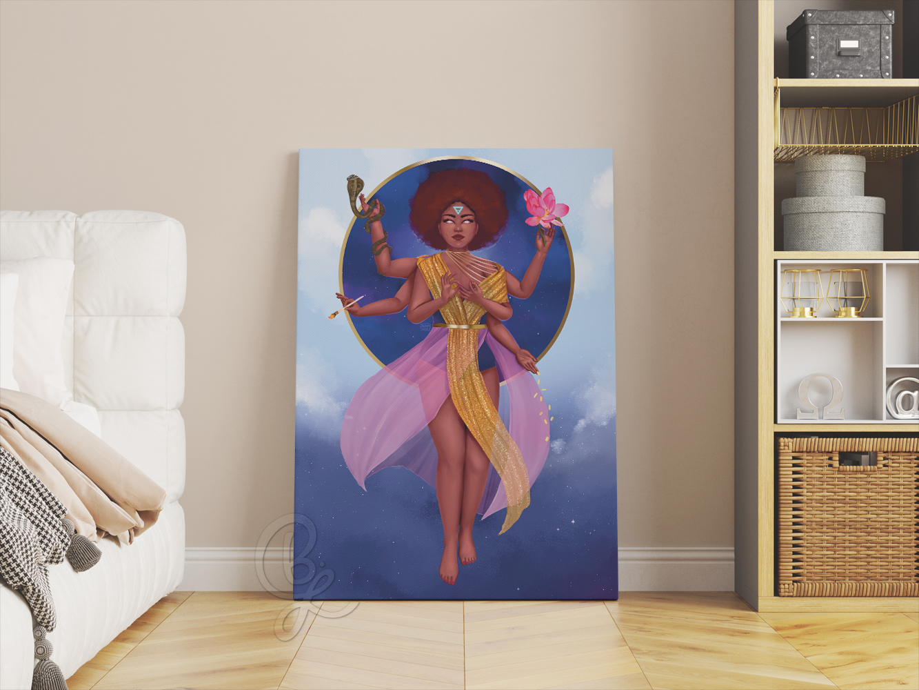 World Canvas Print in Room