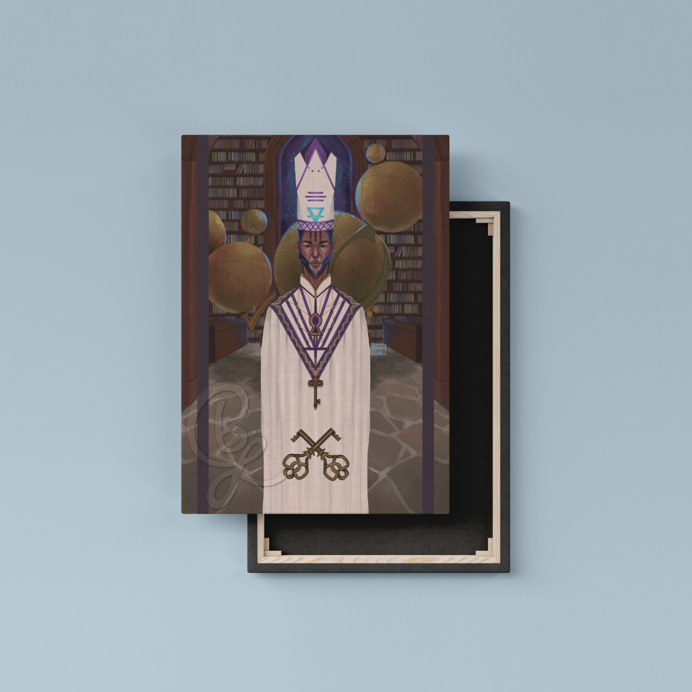 Hierophant Canvas Print Unframed