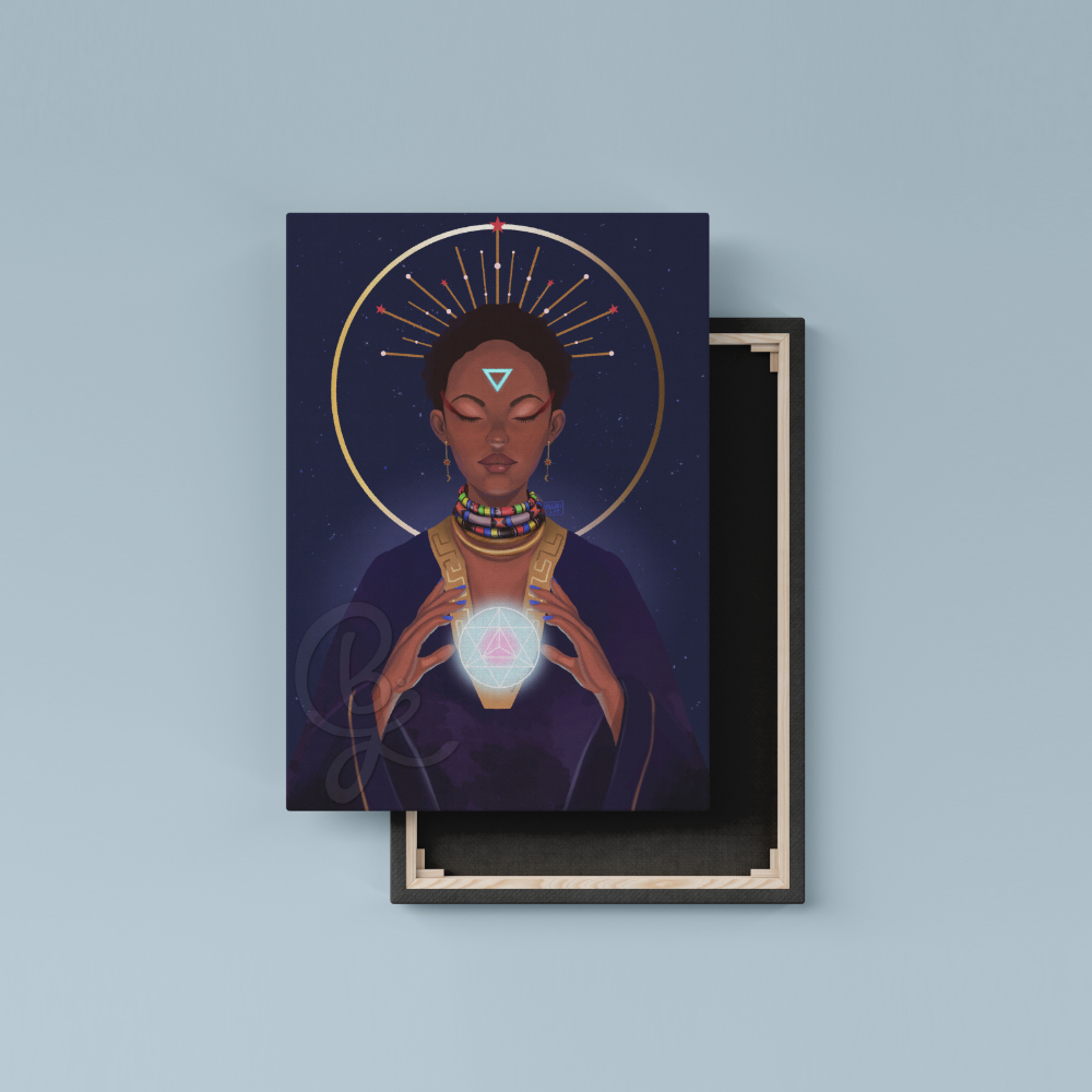 High Priestess Canvas Print unFramed