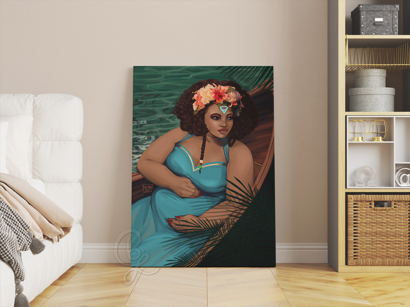 Empress Canvas Print in Room