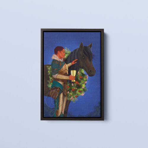 Knight of Cups in Black Frame