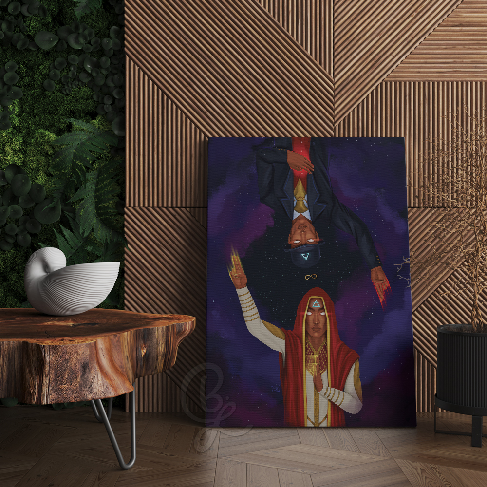 The Magician Canvas Print in Room