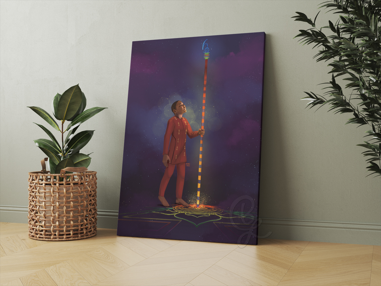 Page of Wands Canvas Print