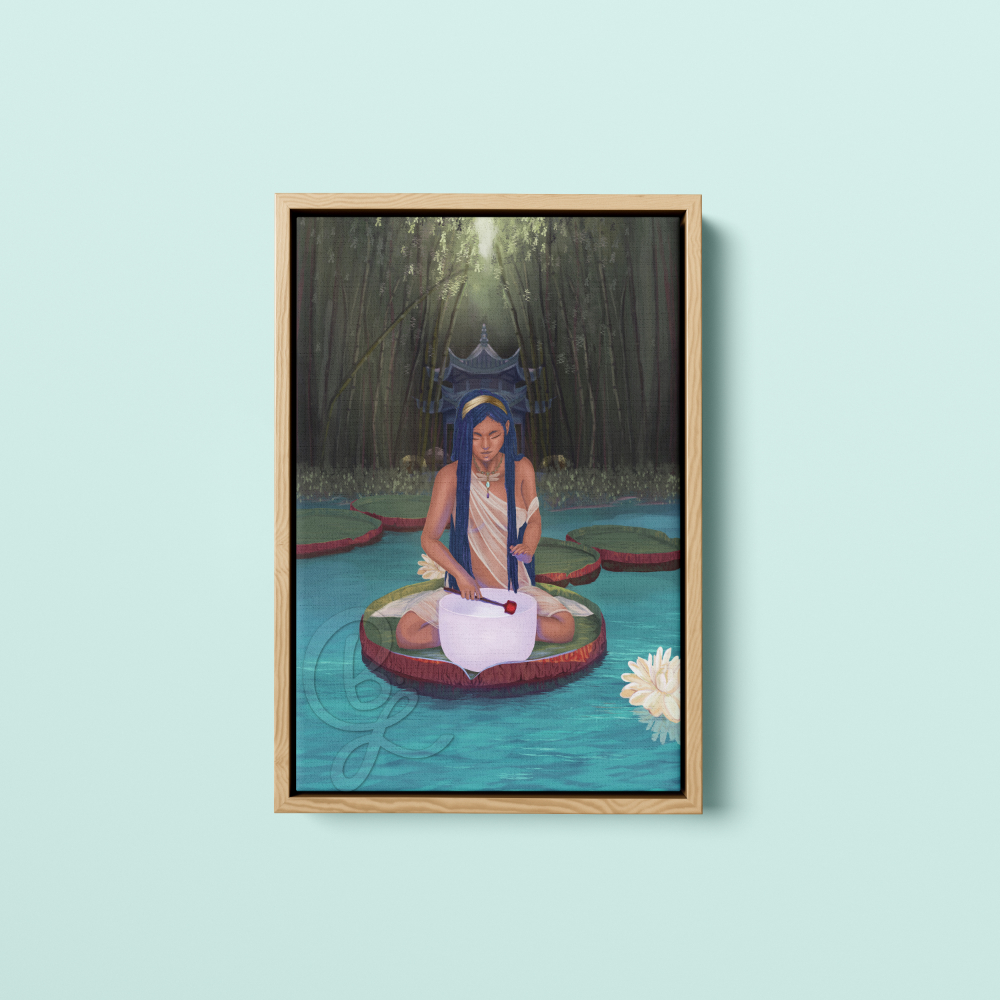 Queen of Cups in Natural Frame