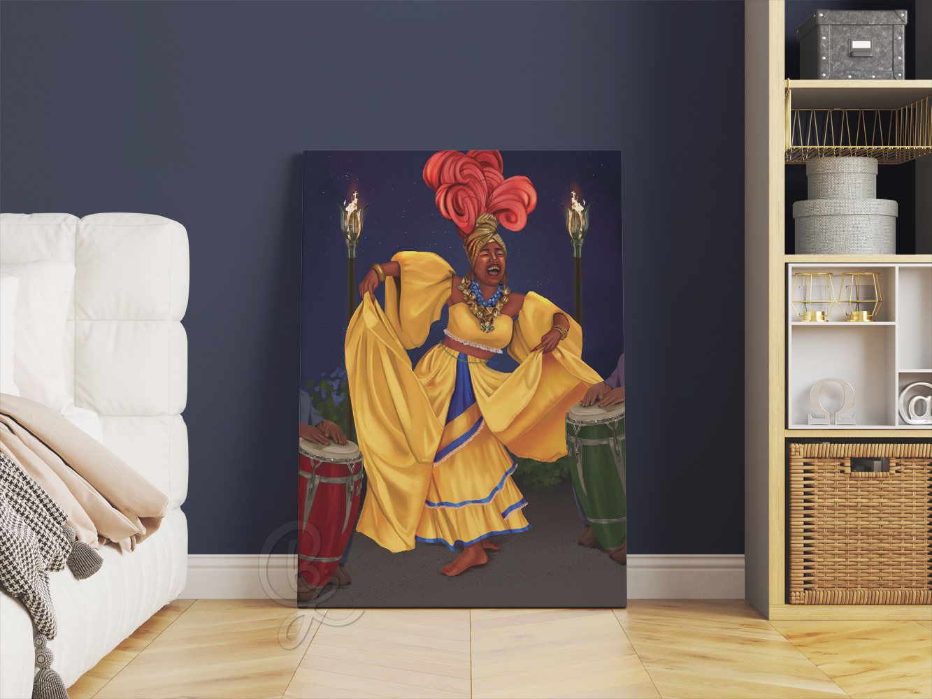 Queen of Wands Canvas Print